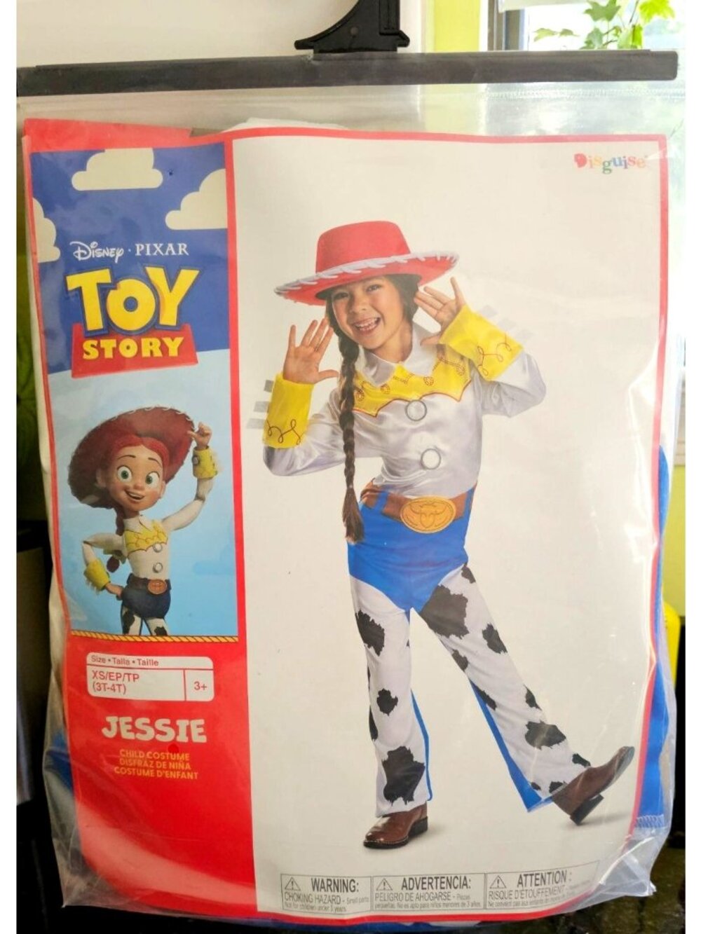 Toy Story Jessie Costume Toddler 3T-4T Cowgirl Hat Disney Pixar Girls Kids NEW